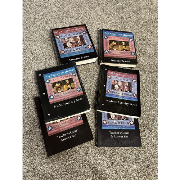 All American History Volume 1 & 2 Set Student Reader an Teacher Guide answer key - Picture 1 of 6